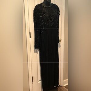 Lawrence Kazar New York Beaded Evening Gown